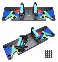 9 in 1 Push Up Rack Board Men Women Comprehensive Fitness Exercise Pushup Stands For GYM Body Training Home Fitness Equipment1008803