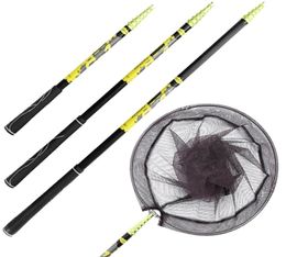 JOSBY Foldable Fishing net carbon Pole 21m 4m ultralight Retractable Telescoping Landing hand Net Gear 2203011137470