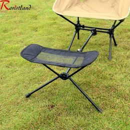 Camp Furniture High quality Aluminium Alloy Light Folding Fishing Chair Outdoor Camping Leisure Picnic Beach Chair foot rest 231212