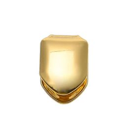 14K Gold Plated Single Tooth FANG Grill Cap Canine Teeth for Man Hip Hop Custom GRILLZ279R