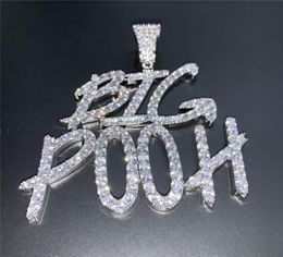 Gold Silver Colours CZ Diamond Iced Out Letter Custom Name Necklace for Women Men with 24inch Rope Chain3374466