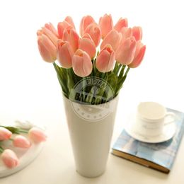 Decorative Flowers Wreaths 6122448pcs Artificial Senior PU Tulips Fake Flower Bouquet For Wedding Party Decor Supplies Home Garden Ornaments 231213