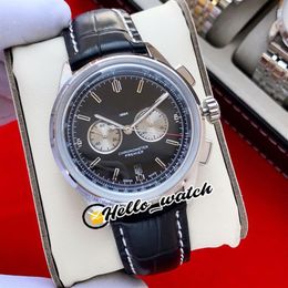 New Premier B01 Steel Case AB0118371B1X1 A2813 Automatic Mens Watch Black Dial White Subdial No Chronograph Leather Watches Hello 260Z