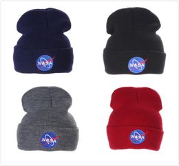 Fashion NASA personality Wool Street dance knitting hat Europe and America outdoor Keep warm ski cap6502426