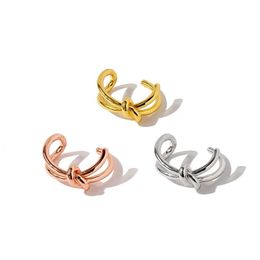 fashion Jewellery 316L titanium Adjustable metal knot opening rings rose gold silver double heart ring female ring for woman252n