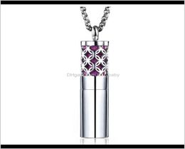 Easter Gift 316L Stainless Steel Flower Coin Star Wings Tube Perfume Bottle Urn Necklace Memorial Ash Keepsake Cremation B0Klc Nec7335104