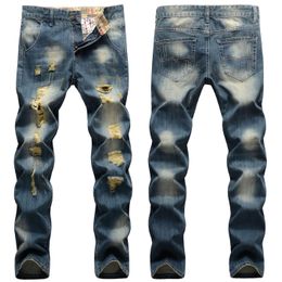 mens Jeans Elasticity Jean Hombre trousers men and women fashion brand luxury pants denim pant Trend Brand Motorcycle Pants Mens Skinny