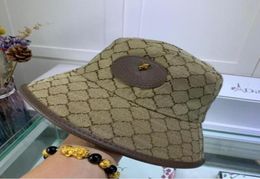 Fashion Designer Letter Bucket Hat For Mens Womens Foldable Caps Black Fisherman Beach Sun Visor wide brim hats Folding ladies Bow4004526