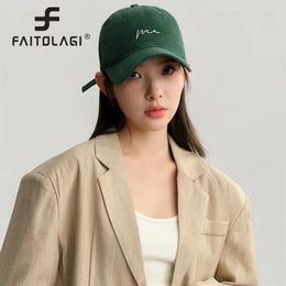 Ball Caps Classic Letter Baseball Hat For Women Men Cotton Casual Sun Visors Fashion Embroidery Peaked Cap Unisex Solid Color Bonnet gorra 231213