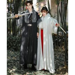 Ethnic Clothing Winter Chinese Traditional Embroidered Thickened Hanfu Dress Cloak Couples Carnival Cosplay CostumeS Men Women Plus Size S4xl 231212