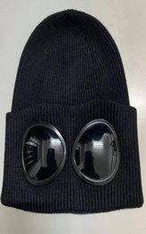 Two Lens Glasses Goggles Beanies Men Knitted Hats Skull Caps Outdoor Women Uniesex Winter Beanie Black Grey Bonnet Gorros4684126