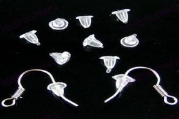 Sell 2000Pcs lots Useful white Transparent Plastic Earrings Back Stopper 4mm DIY Earrings Accessories3837168