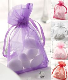 200pcs Organza Bag Wedding Party Favour Decoration Gift Wrap Candy Bags 7x9cm 27x35inch Pink Red Purple2767834