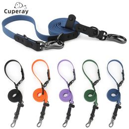 Dog Training Obedience PVC Waterproof Collar Multifunctional Doubleheaded Pet Leash Sturdy and Durable Walking for Medium Large Dogs 231212