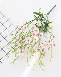 10pcs artificial silk flowers 5 forks 45 heads small flowers highend wedding decoration road leads fake flowers home decoration ac4361227