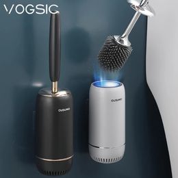 Toilet Brushes Holders VOGSIC Silicone Brush For Toilet Brush WC Cleaner Brush Bathroom Cleaning Tool Organisation For Home Toilet Bathroom Accessories 231212