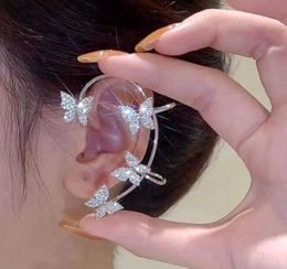 10Pcs Korean Style Butterfly Ear Clips Without Piercing For Women Shiny Zircon Ear Clip Earrings Wedding Party Jewellery Gifts4933451