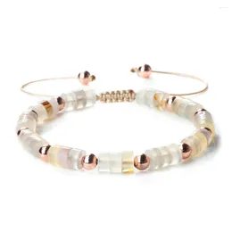 Strand Women Natural Stone White Stripe Agate Braided Bracelets Men Charm Handmade Adjustable Woven Rope Bracelet Wrist Fashion Jewelry