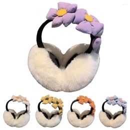 Berets Plush Earmuffs Portable Foldable Winter Warm Ear Warmer Cold Protection Soft Cover Outdoor
