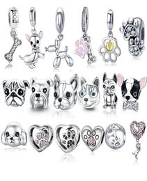 925 Sterling Silver A Dog 039s Story Poodle Puppy French Bulldog Beads Charm Fit BISAER Charms Silver 925 Original Bracelet 2201963666