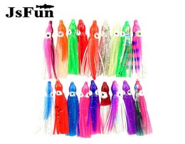 100pcs 6cm Soft Octopus Fishing Lure Rubber Squid Skirts Sea Fishing Tackle Artificial Jigging Bait Tuna Sailfish Mix ColorFU461 24048255