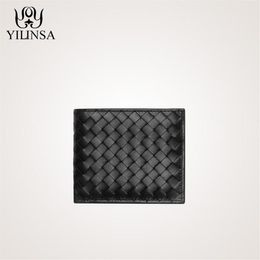 Cow Leather Purses Men Women Simple Durable Travel clutch Bank Business ID Card Wallet Holder Case with Coin Purse278r