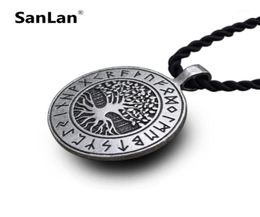 Chains Yggdrasil Rune Viking Tree Of Life Pendant Necklace Celtic World Norse Mythology Nordic Necklaces Charm Jewelry13020224