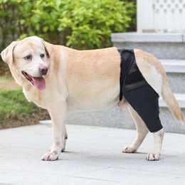 Dog Apparel Pet Injury Fixed Knee Pads Support Cat Brace Leggings Set Protector Feet Cover Leg Wrap Drop 2023
