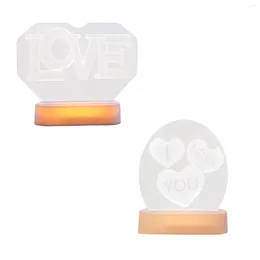 Night Lights I Love You LED Light Portable Funny Valentine Gifts Table Lamp For Wedding Anniversary Xmas Gift Birthday Valetine's Day