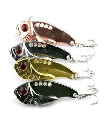 Hengjia VIB Metal Blade Fishing lures Bait 30pcs New Design 55CM 11G 8hooks VIB009 Bionic Spoon Metal Lures Bait4811963