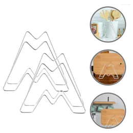 Kitchen Storage 2 Pcs Organisers Cutting Board Cabinets Multipurpose Under Holder Stainless Steel Can Rack For Pantry Boards