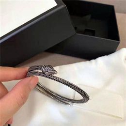 2021 Jewellery men and women fashion luxury couples bracelet S925 high polished plus gift box G116699278e