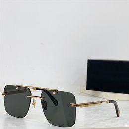 New fashion design men sunglasses Z005 K gold frame rimless square lens avant-garde and generous style high-end outdoor UV400 protection glasses