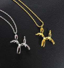 Necklaces For Womens Pendants Balloon Dogs Stainless Steel Chain Couple Fashion Gold Necklace Jewellery 2021 Whole Pendant1010617