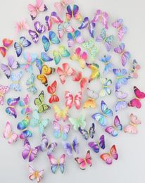 3D Chiffon Fabric Butterflies hair clips women039s Craft Wedding Decor Dress Butterfly barrettes56926451397012