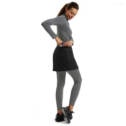 Skirts JS Women Skirt Padded Sports Warm Chequered Embossing Elastic High Waist Zip-Up A-Line Autumn And Winter