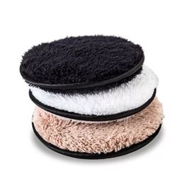 Reusable Makeup Sponges Remover Microfiber Cloth Pads Remove Towel Face Cleansing Cleaner Plush Make up Lazy Clean Powder Puff w865