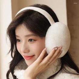 Berets Women's Plush Earmuff Kawaii Anime Girls Winter Warm Earflap Outdoors Cold Proof Ear Warmer Cover