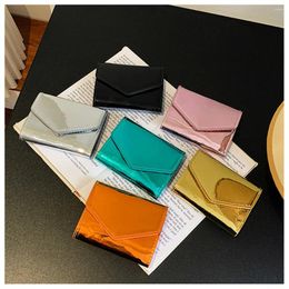 Wallets Simple Lady Purse Wallet 2023 Fashion Women's Coin Pu Leather Small Bags Card Bag Trend