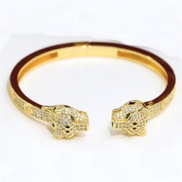 Jewelry customization highest counter quality advanced Bangle brand designer 18k gilded fashion panthere series clash trinity with330T