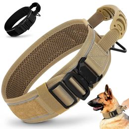 Dog Training Obedience Durable Tactical Collar Adjustable Nylon Military Leash For Medium Large Dogs German Shepherd Hunting 231212