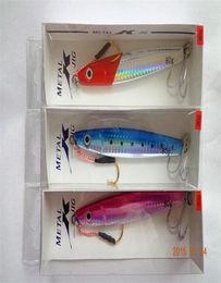 Brand 3D Fish Metal Jigs Iron Lures 9cm40g 12cm80g Lead fish artificial bait for Big game bass fishing9525778
