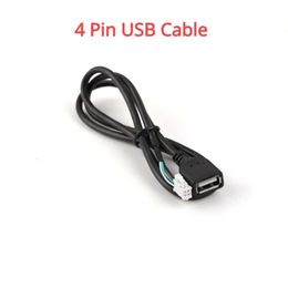 New Universal 6 Pin USB Cable 4 Pin USB Cable for Car Multimedia Player