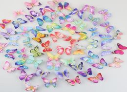 3D Chiffon Fabric Butterflies hair clips women039s Craft Wedding Decor Dress Butterfly barrettes56926451368760