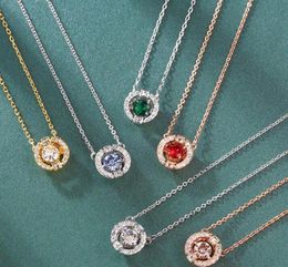 NewYork Stylist Pendant Necklace Fashion Crystal Drop Pen dant Necklaces Big Diamond Alloy Jewelries Women Gifts With Box Complete1354497