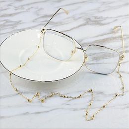 Metal Chain Bead designer sunglasses chain readingglasses chain alloy anti-slip rope string neck cord retainer with silico240d