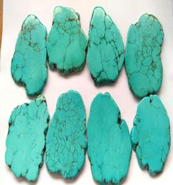 Large 7090mm3inch Turquoise Cabochon Veins Slab Stone For Phone Sockets Pop Grips Magnesite Form phone belt 1pcs6824126