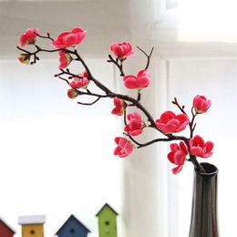 4pcs lot simulation plum blossom flower artificial cherry flower home wedding decoration fake wreath flower173H