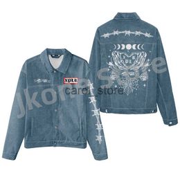 Men's Jackets Sam and Colby XPLR Merch Hell Week Denim Jacket Cosplay Women Man Fashion Casual Streetwear Sweatshirts J231213