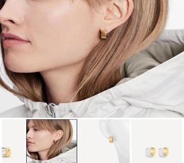 Fashion Woman Earring Designer Classic Gold and Silver Doublesided Color Star and Letter Sign Earrings High End Jwewlry Top Quali7796725